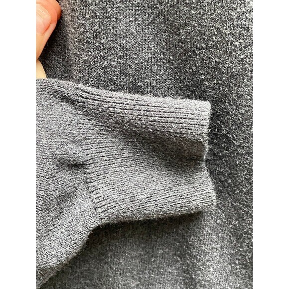 LAUREN Ralph Lauren Dark Gray Horsebit Buckle Boat Neck Sweater Size M Medium - Picture 7 of 13